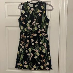 Victoria Beckham for Target black floral mini dress